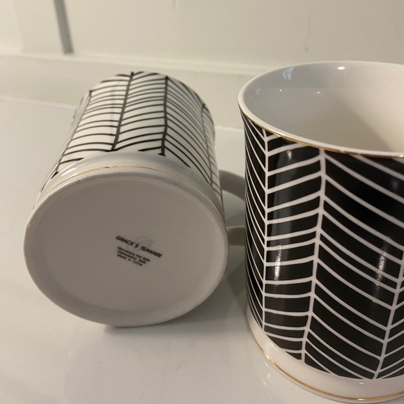 Beautiful Grace’s Tea Ware Geometric Pattern Cups - Picture 3 of 4